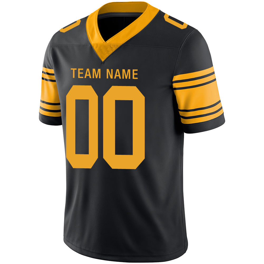 Custom Black PIT Football Shirt Top