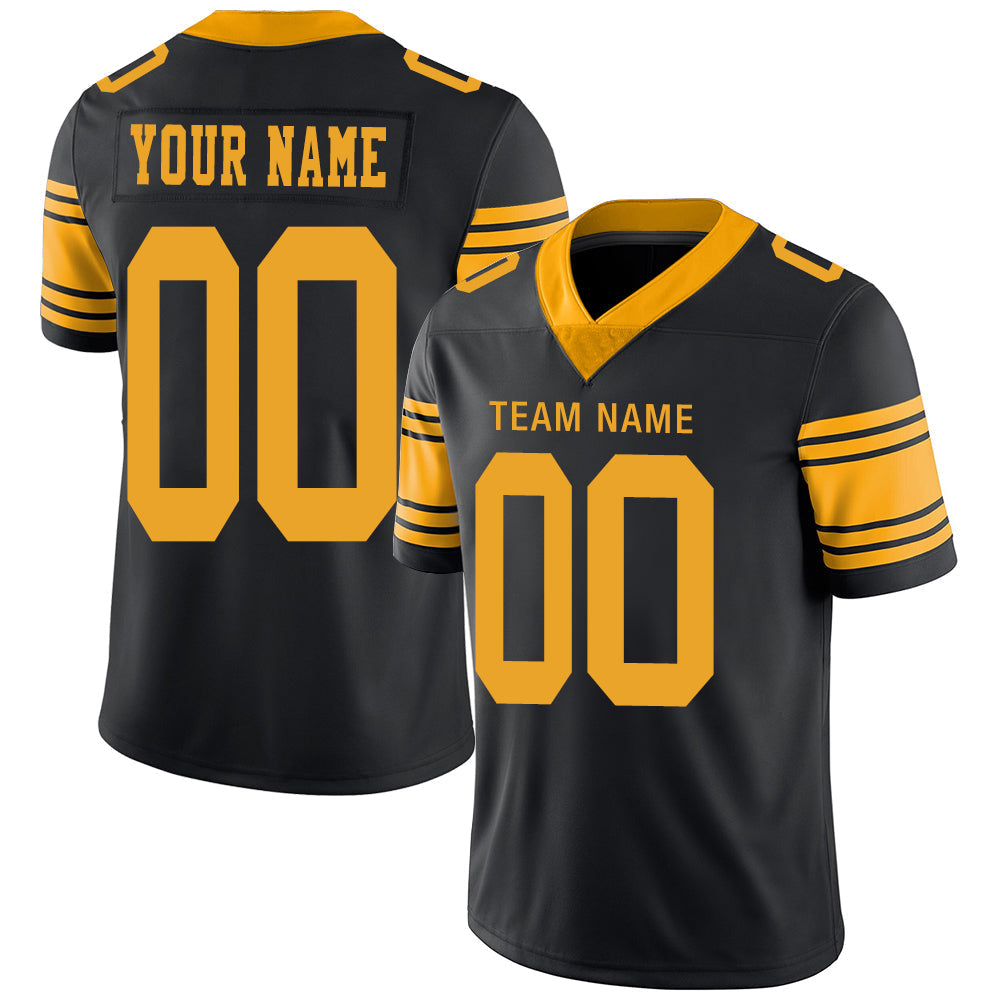 Custom Black PIT Football Shirt Top