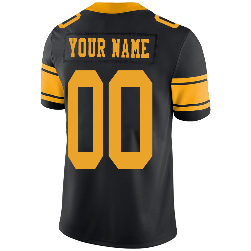 Custom Black PIT Football Shirt Top