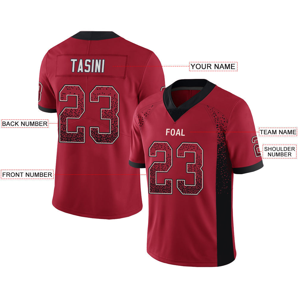 Custom Red SF Football Shirt Top