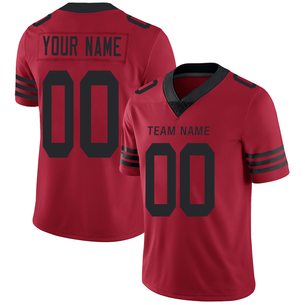 Custom Red SF Football Shirt Top