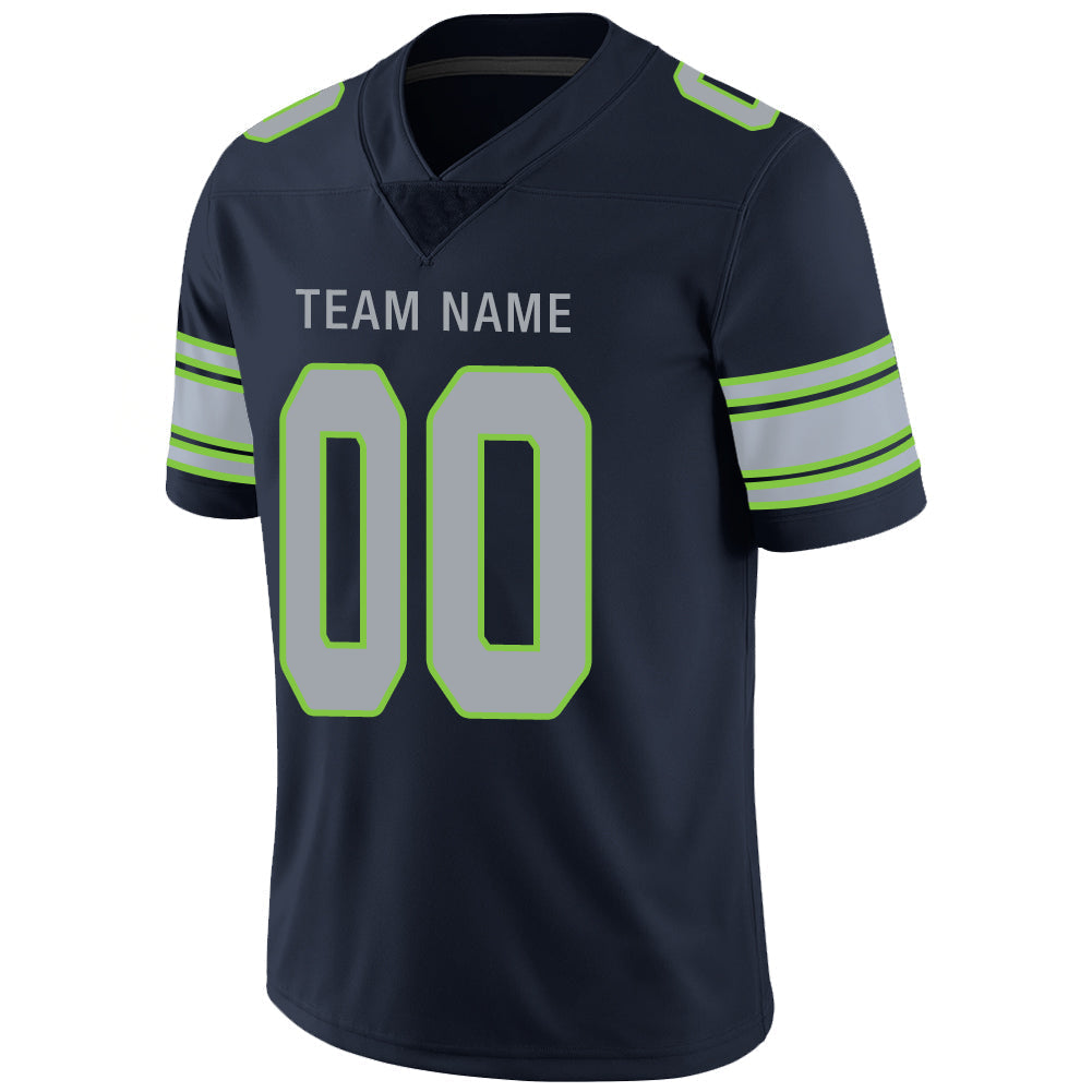 Custom Navy SEA Football Shirt Top