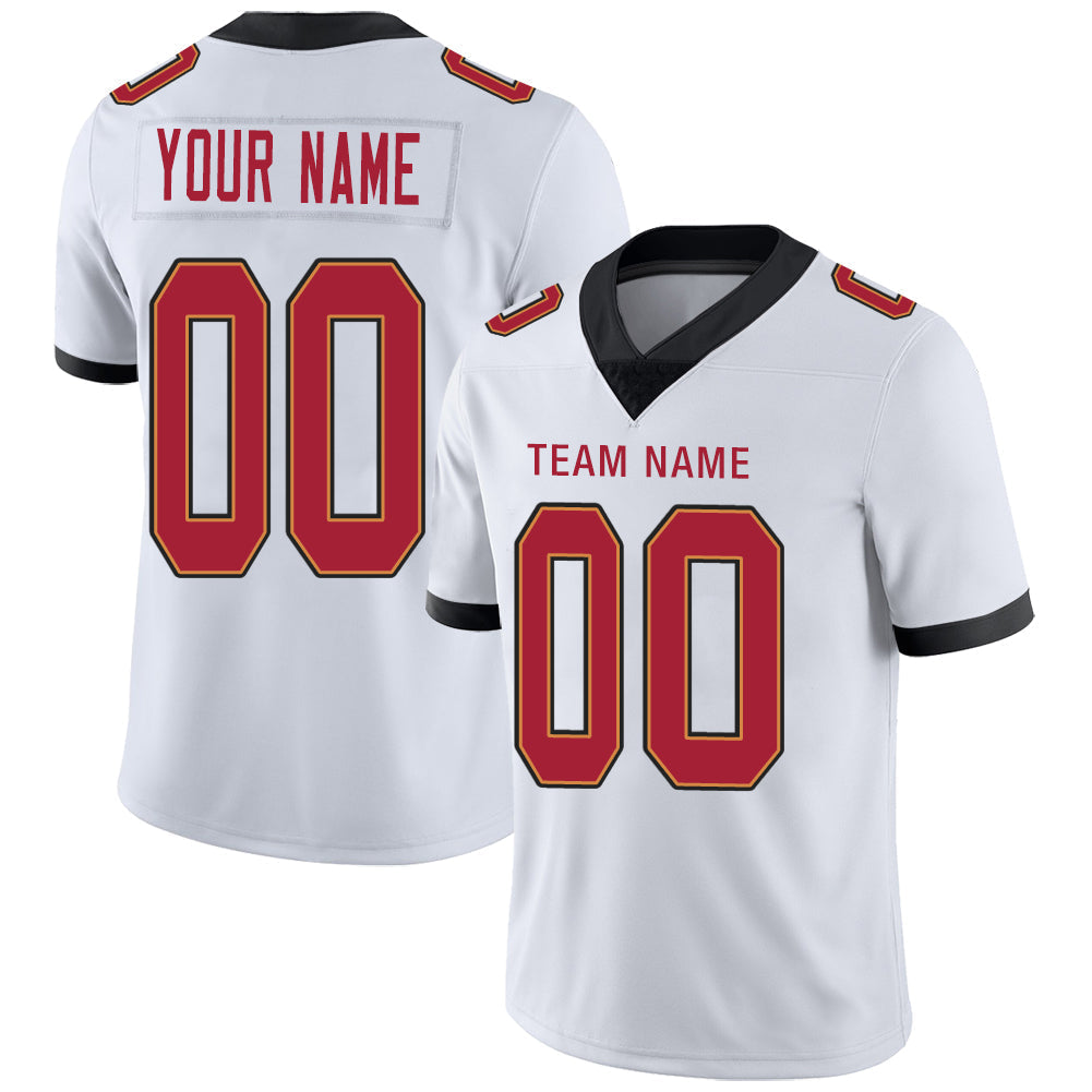 Custom White TB Football Shirt Top