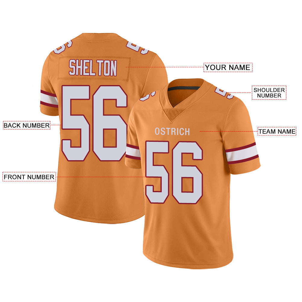 Custom Gold TB Football Shirt Top