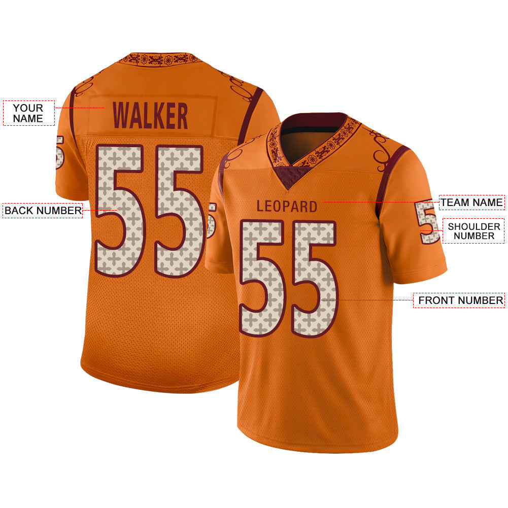 Custom Gold TB Football Shirt Top