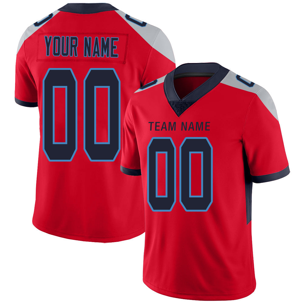 Custom Red TEN Football Shirt Top
