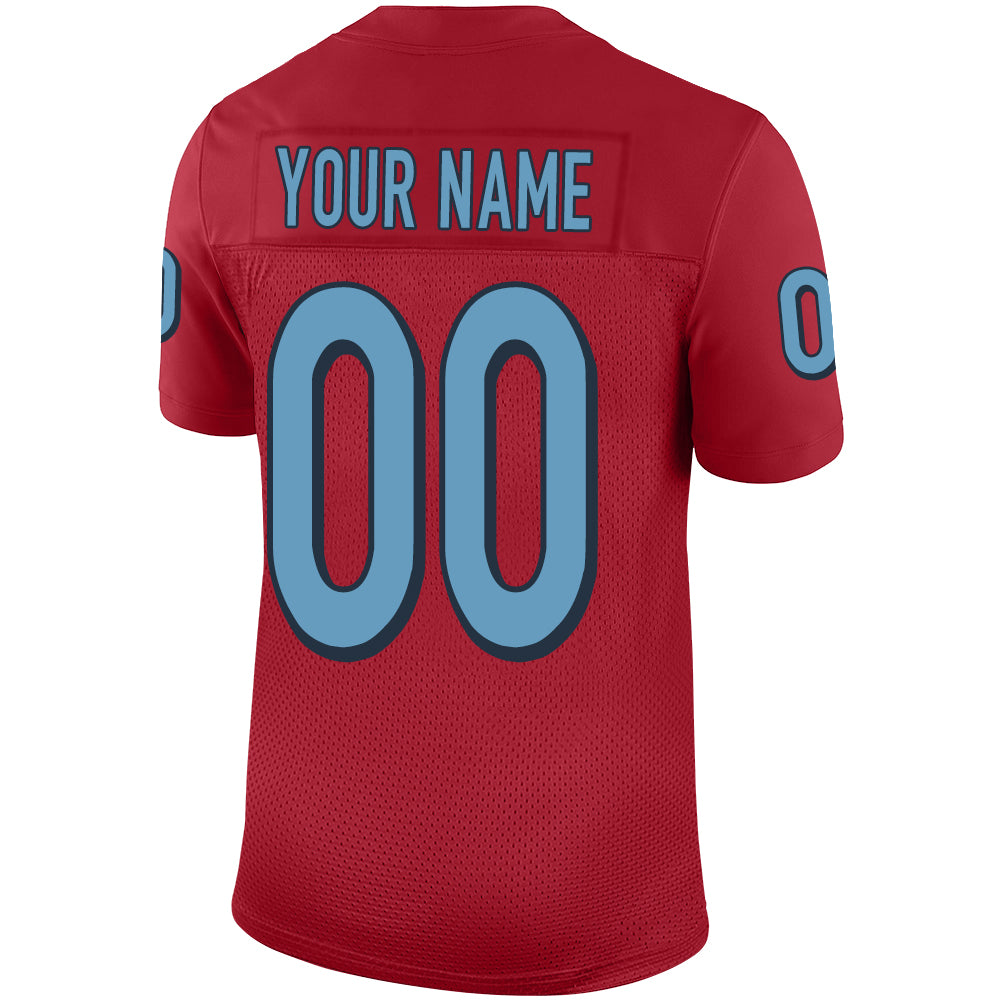 Custom Red TEN Football Shirt Top