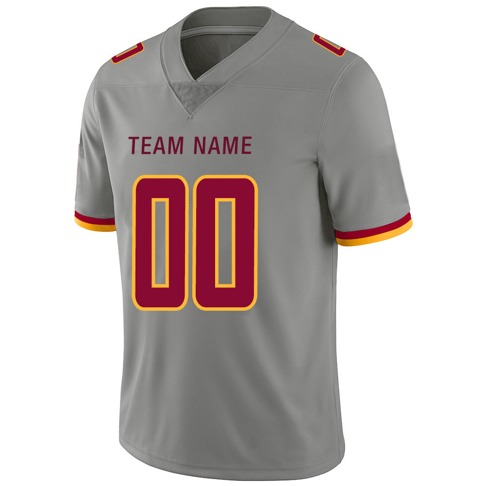 Custom Grey Football Shirt Top